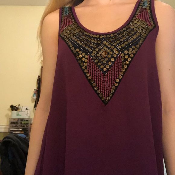 XS Silky Polyester Tank Top - Picture 1 of 4